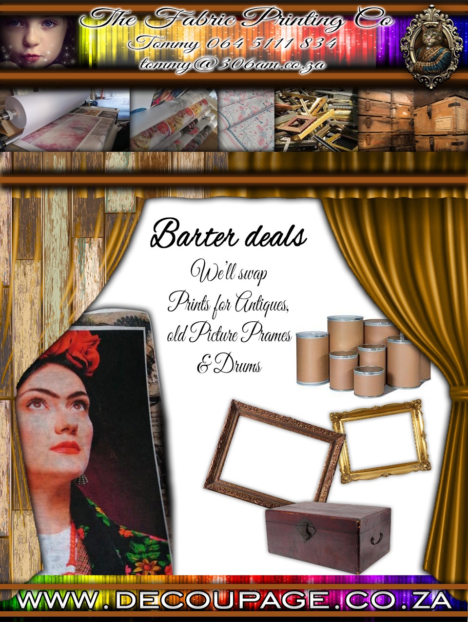 Bater trade printing for unwanted goods and decoupage Bater trade decoupage printing for unwanted goods and decoupage