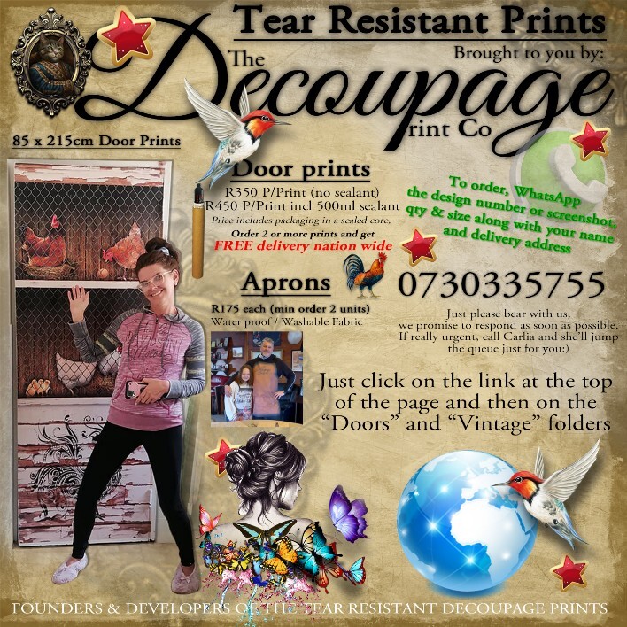 The Decoupage paper printing company in South Africa. We