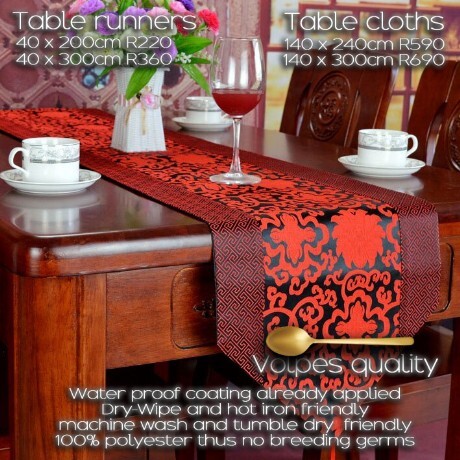Table runner printer, designer table runners and dealer selling direct to the public