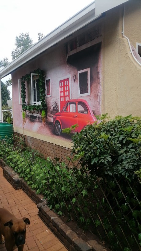 Outdoor wall paper decoupage paper printer Wall paper made for outdoor use printed in full colur