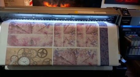 Outdoor wall paper decoupage paper printer Wall paper made for outdoor use printed in full colur